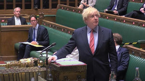 Prime Minister Boris Johnson speaks during Prime Minister's Questions in the House of Commons this week