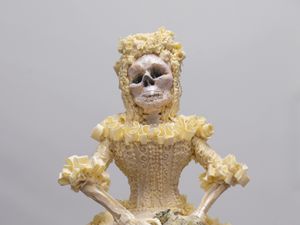 Supporting image for story: Halloween bride made from 333 bars of Cadbury’s chocolate