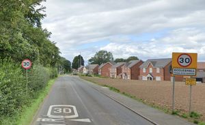 A Google Street View Image Of The Stafford Road Entrance To Eccleshall On The Eastern Edge Of The Town. Free for use by all LDRS partners