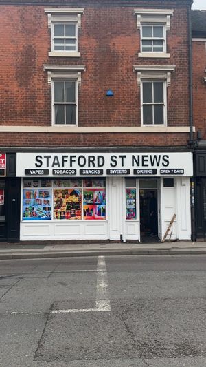 Stafford Street News was broken into.