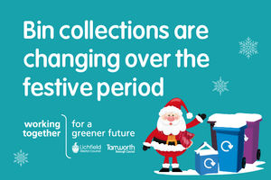 Bin collections will return to their regular schedule on Monday, 5 January 2026.