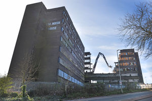 How the building looked at the start of the demolition work