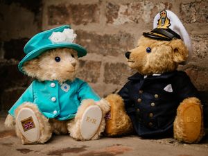 Supporting image for story: New Queen and Prince Phillip bears made by Merrythought as birthday tribute