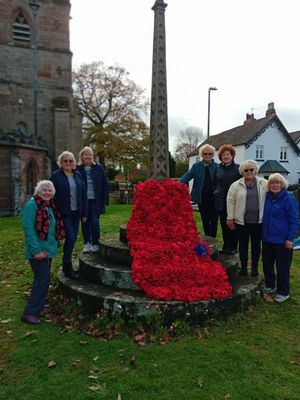 W.I members with the finished display 