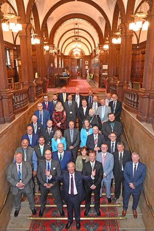 Supporting image for story: 'The country is watching you,' Nigel Farage tells Staffordshire's new councillors as he targets the rest of the West Midlands