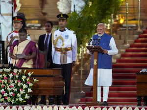 Supporting image for story: Narendra Modi sworn in for rare third term as India’s prime minister