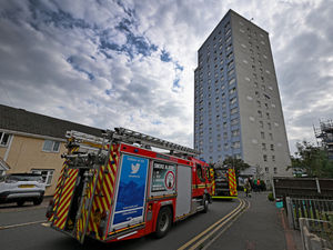 Supporting image for story: Residents evacuated after fire in eighth-floor flat of high rise block in Brownhills
