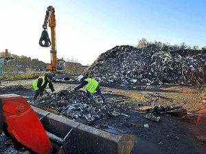 Supporting image for story: FINALLY! Waste mountain clear up starts at Brierley Hill