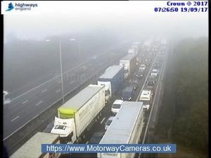 The view from Junction 10a of the M6. Credit: www.motorwaycameras.co.uk