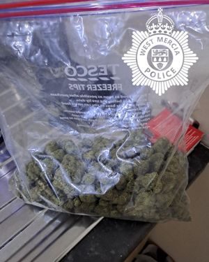 Police said they had found £17,000 worth of drugs.