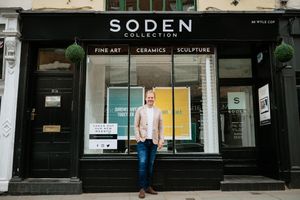 Jonathan-Lee Soden of The Soden Collection has also brightened his windows with the posters