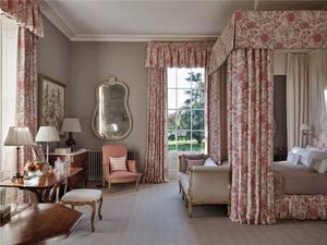 Bedroom inside Chyknell Hall. Photo - Rightmove/Savills.