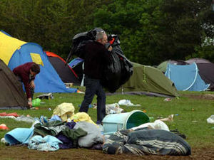 Supporting image for story: Clean teams move in to clear up Osfest debris