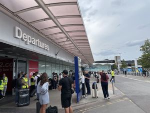 Supporting image for story: Birmingham Airport flights grounded until 8pm after emergency landing
