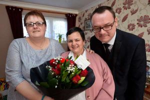 Flowers in Telford for Susan Glaze, 55, middle, nominates by friend: Lynn Davis 49 from Albrighton