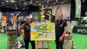 Events Officer Sarah Swinnerton and Fiona Rust, Education Networks and Partnership Lead at LEAF, launching the challenge