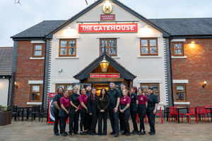 The Gatehouse staff are ready to welcome customers at the pub