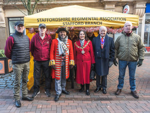 The town crier Adrian Basford joined the Mayor and consort on their walk around. Photo: Ian Knight / Z70 Photography
