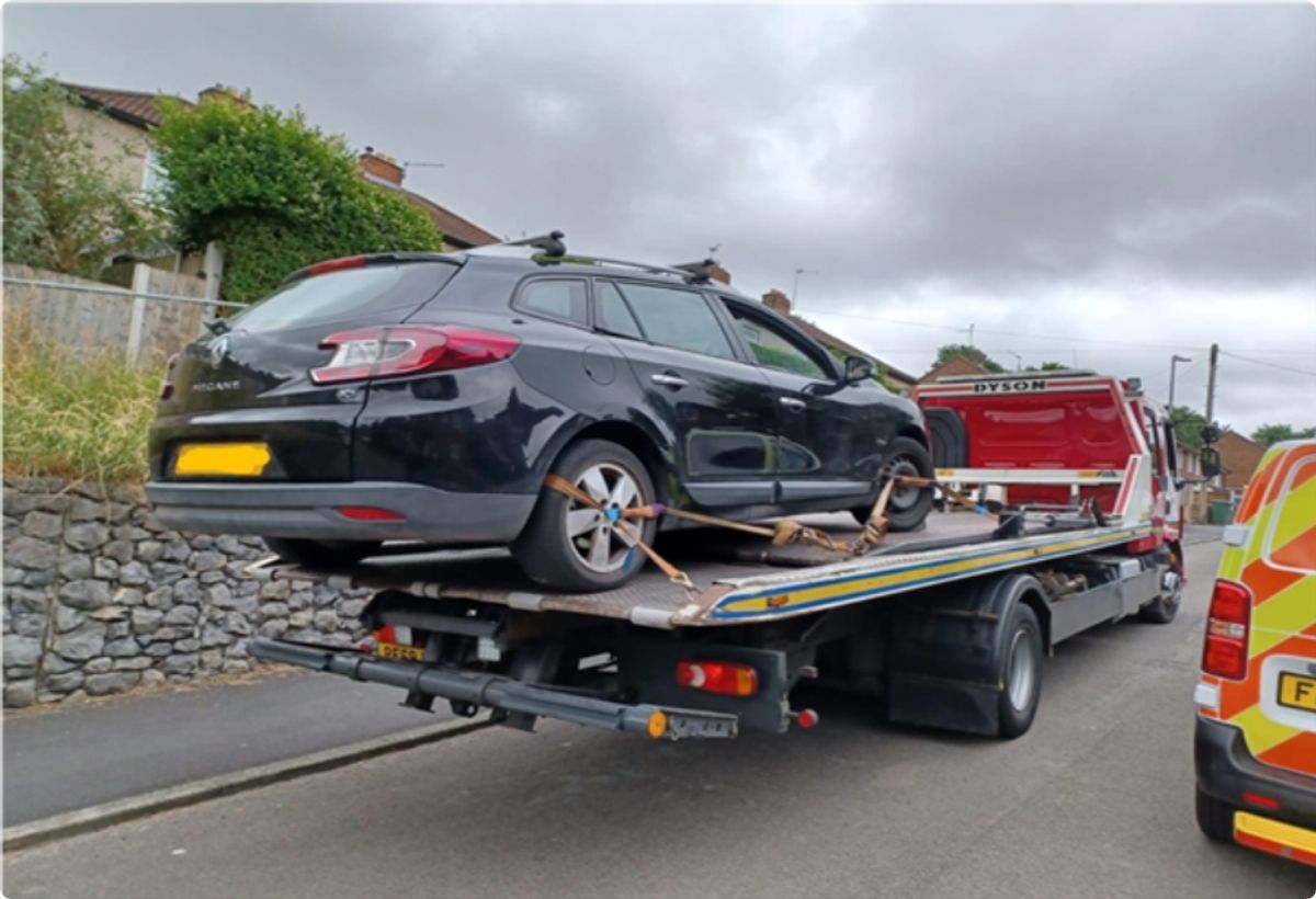 Car seized by police in Telford after being found without valid tax or MOT