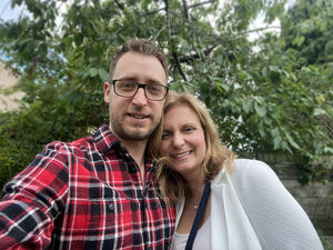 Jamie Gough with his wife Emma
