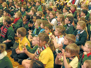 Supporting image for story: Shropshire schools take part in sign2sing record attempt