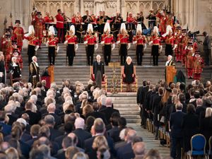 Supporting image for story: Parliament gathers in Westminster Hall for first address from King Charles