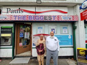 Mr Gurdas Ram and Mrs Meeto Kaur of Pauls in Fordhouses, Wolverhampton, which closed in September