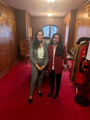 Dudley Student union President with Sonia Kumar Dudley MP