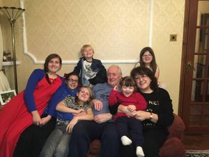 Noah Bailey-Moloney with his family