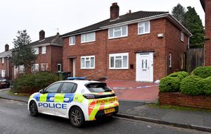 The scene in Barncroft Road, Oldbury