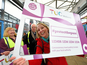 Supporting image for story: Wolverhampton MP Emma Reynolds getting on board bus pass campaign