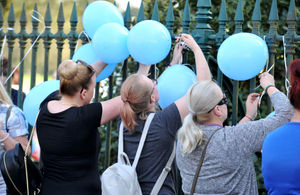 The scenes at West Park on Saturday night