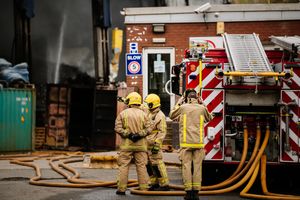 Fire crews on site on Tuesday morning