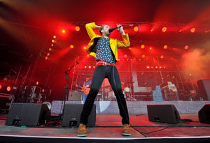 The Kaiser Chiefs performing in 2016