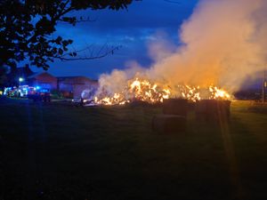 Supporting image for story: Farmer loses £9,000 worth of straw as hundreds of bales are set alight in 'arson'