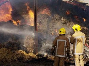 Supporting image for story: Probe as fire hits farm
