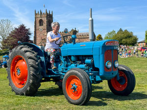 Fordson Super Dexta tractor in the classic vehicle parade