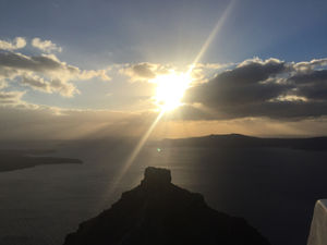 Sunset view from the restaurant