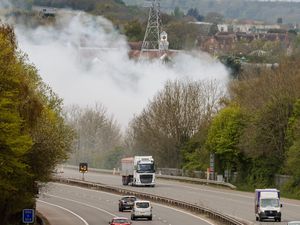 Supporting image for story: New fire at scene of major Telford recycling blaze