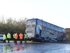 Supporting image for story: School bus crashes into ditch in Kent