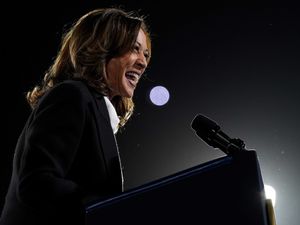 Supporting image for story: Harris says fear and division stirred by Trump is ‘not who we are’