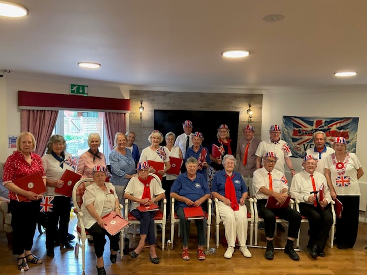 A bride and groom &lsquo;gatecrashed&rsquo; a singing event at Llandrindod Wells&rsquo;s bandstand
