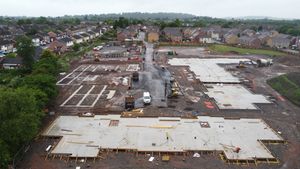 Work underway on Newport Retirement Village in May 2025 (McPhillips)