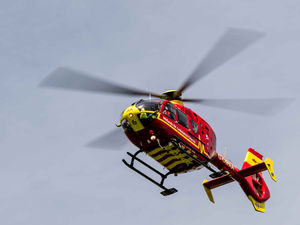 Supporting image for story: Passenger airlifted to hospital after car crashes into tree near Bridgnorth