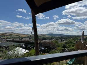 View from The Castle Hotel garden