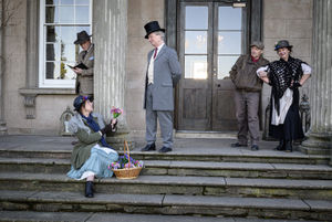 The cast holding a dress rehearsal at Davenport House in Bridgnorth last week. Photo: Terry Livesey