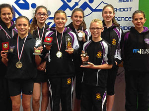 Supporting image for story: Gold for pentathletes at Ellesmere College