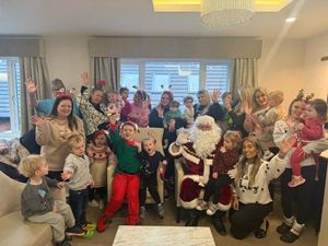 Supporting image for story: Great Wyrley care home welcomes local nursery for magical breakfast with Santa