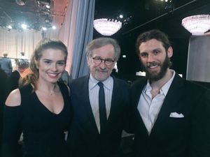 Supporting image for story: From Cannock to Hollywood as Oscar hopefuls meet Spielberg 
