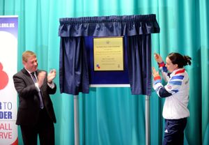Olympic gymnast Beth Tweddle officially opens the Battle Back Centre. 